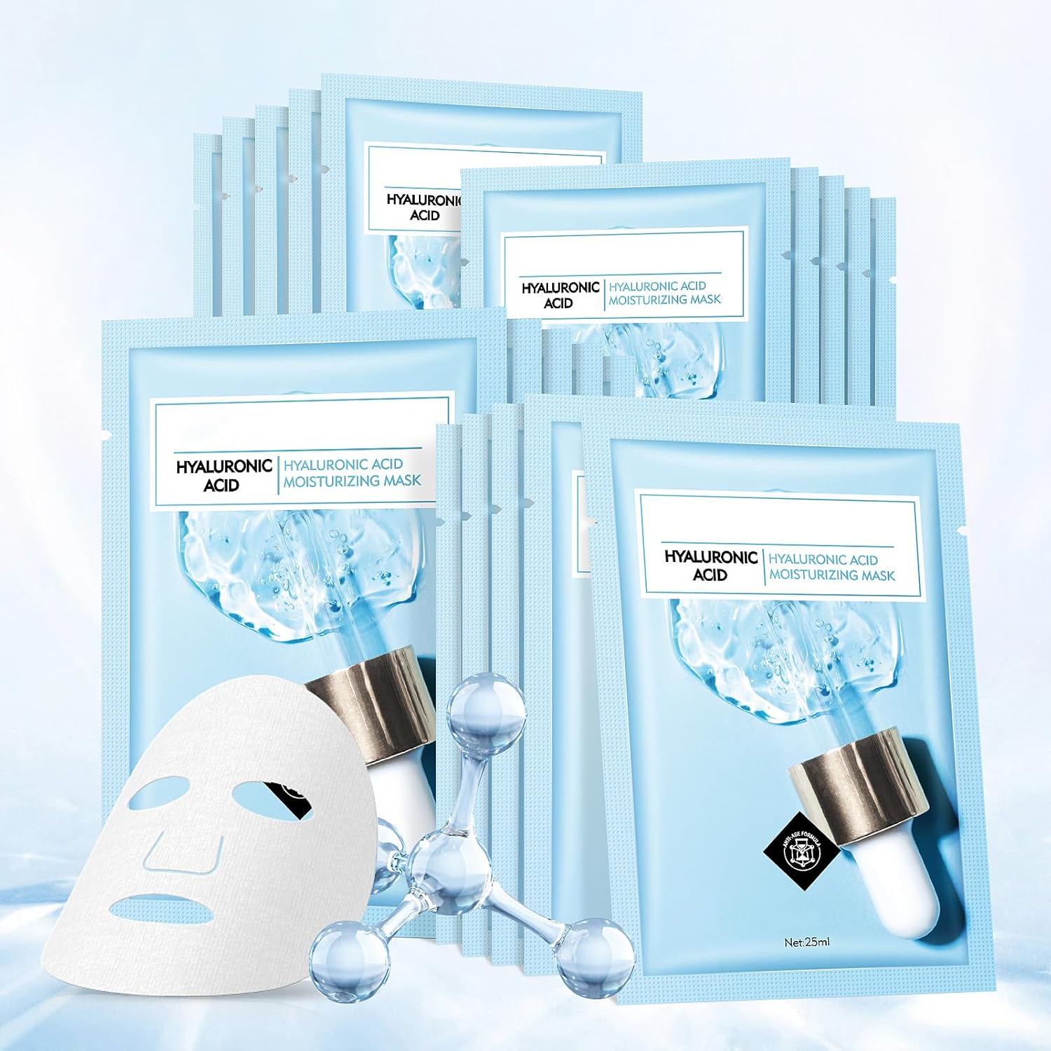 Facial Mask Anti Acne Face Masks Skin Care, Sheet Masks With Salicylic Acid Sheet For Acne Prone Hydrating Moisturizing Skincare for Scar Breakouts Pimple Beauty Oil Control Redness 10 Sheets