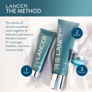 Lancer Skincare The Method: Cleanse Face Cleanser, Daily Face Wash with Salicylic Acid, Sensitive or Dehydrated Skin, 4.05 Fluid Ounces
