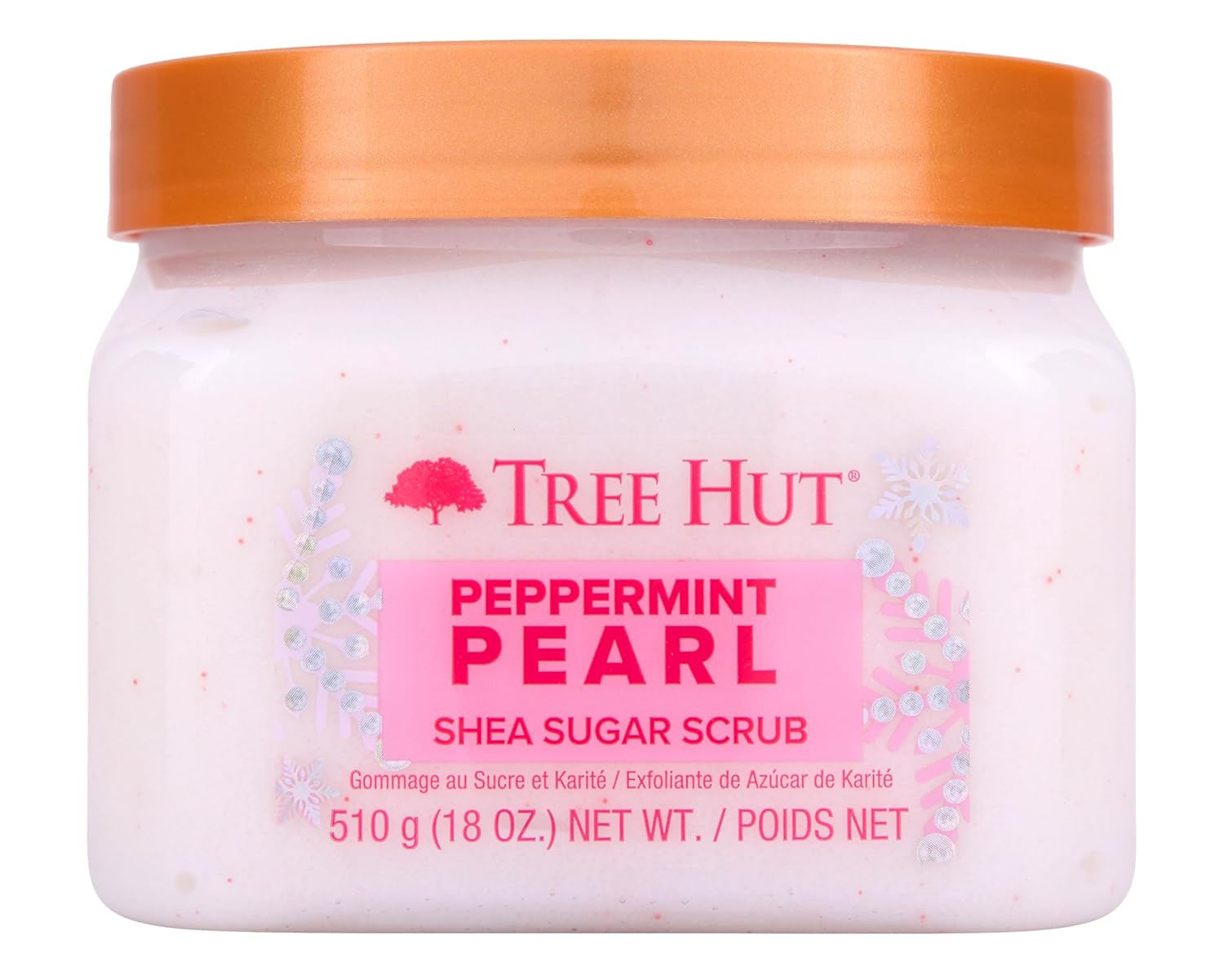 Tree Hut Shea Sugar Scrub Tropical Mango, 18oz, Ultra Hydrating and Exfoliating Scrub for Nourishing Essential Body Care
