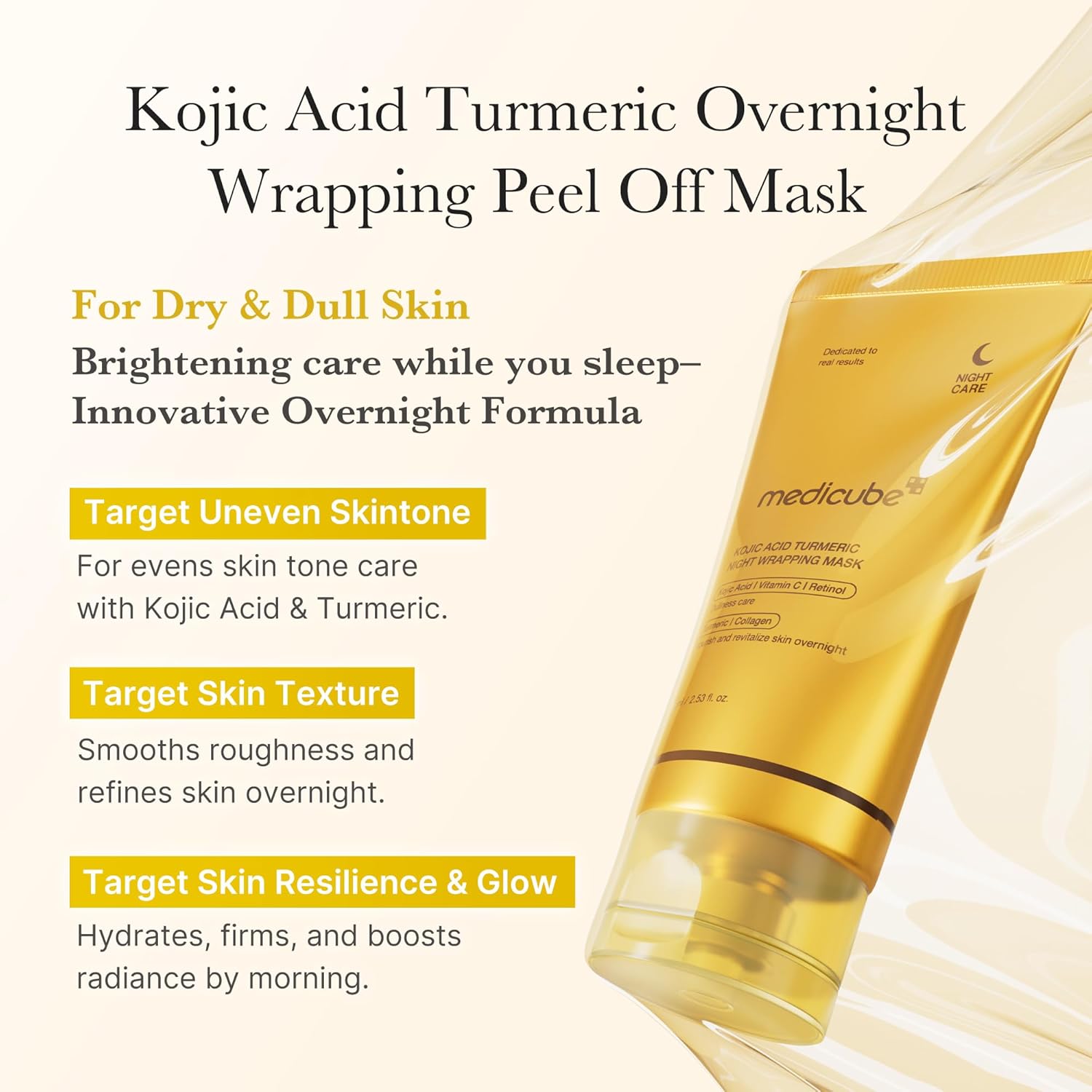 medicube Overnight Wrapping Mask with Collagen, Deep-Cleansing Formula, 100ml