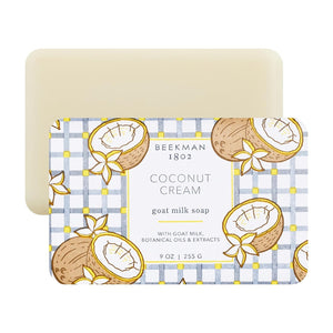 Beekman 1802 Goat Milk Soap Bar with Botanical Oils & Shea Butter - 9 oz - Gently Moisturizes, Exfoliates, and Nourishes for Soft, Healthy Skin - Cruelty-Free - Packaging May Vary