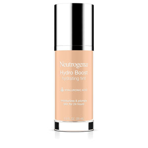 Neutrogena Hydro Boost Hydrating Tint with Hyaluronic Acid, Lightweight Water Gel Formula, Moisturizing, Oil-Free & Non-Comedogenic Liquid Foundation Makeup, 60 Natural Beige 1.0 fl. oz