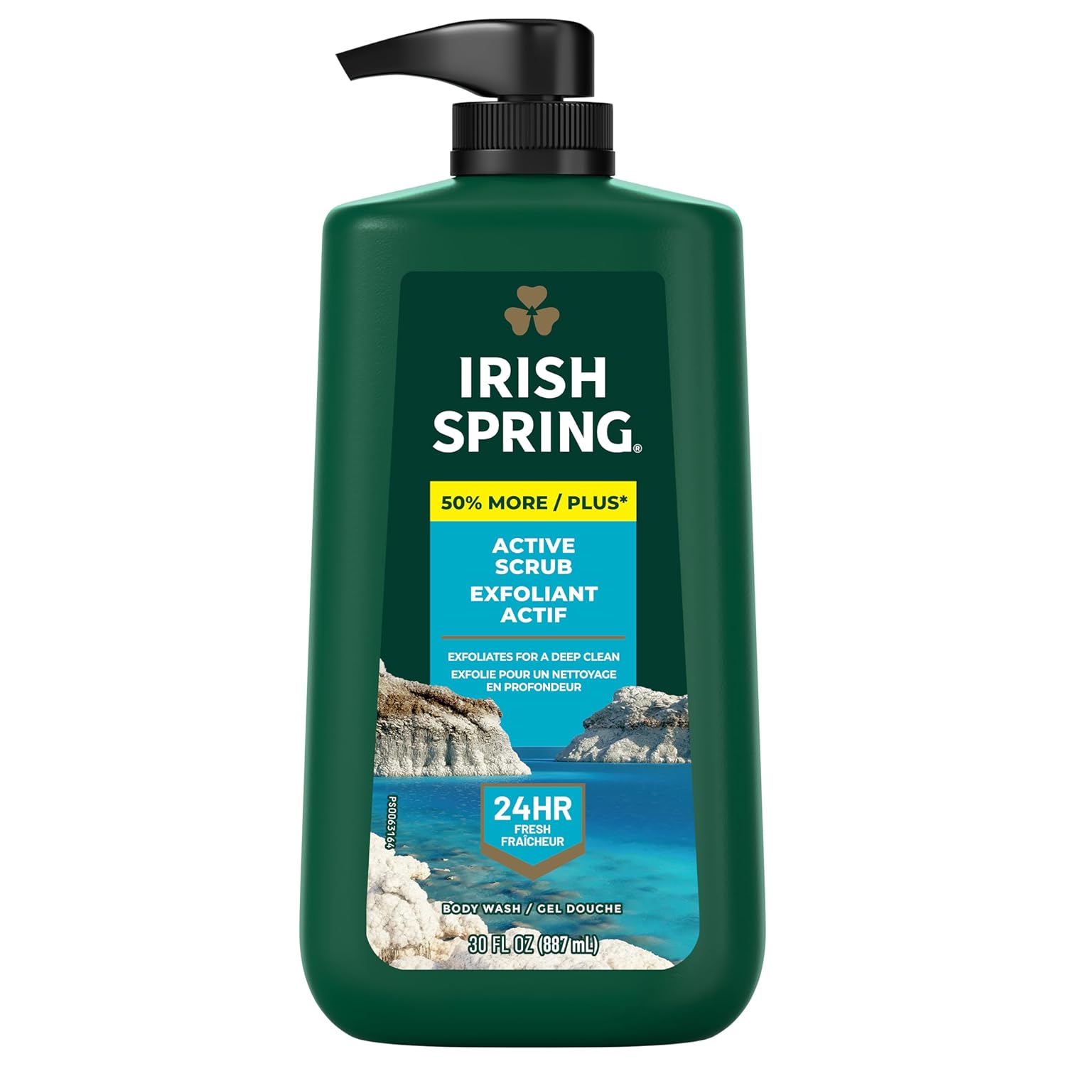 Irish Spring Original Clean Body Wash, 30 Oz Pump (Pack of 4)