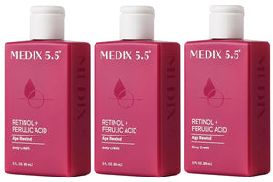 Medix 5.5 Retinol Body Lotion Skincare Moisturizer | Anti Aging Retinol Body Cream | Skin Care Tightening Lotion For Women & Men Helps Diminish Look Of Crepey Skin, Wrinkles, & Fine Lines, 2-Pack