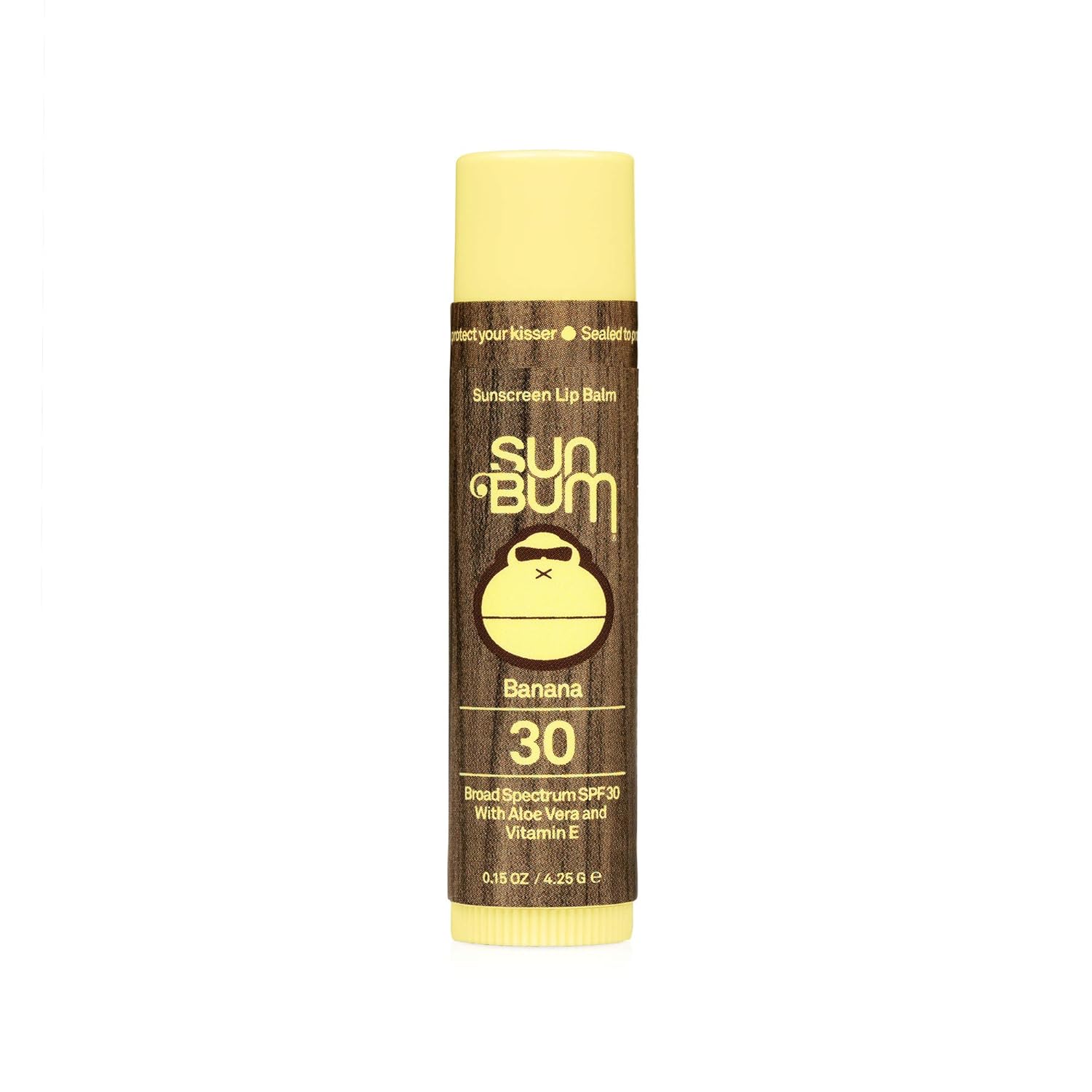 Sun Bum SPF 30 Sunscreen Watermelon Lip Balm - Moisturizing Aloe Vera and Vitamin E - Vegan and Cruelty Free - Broad Spectrum UVA/UVB Lip Protection - 0.15 oz Stick