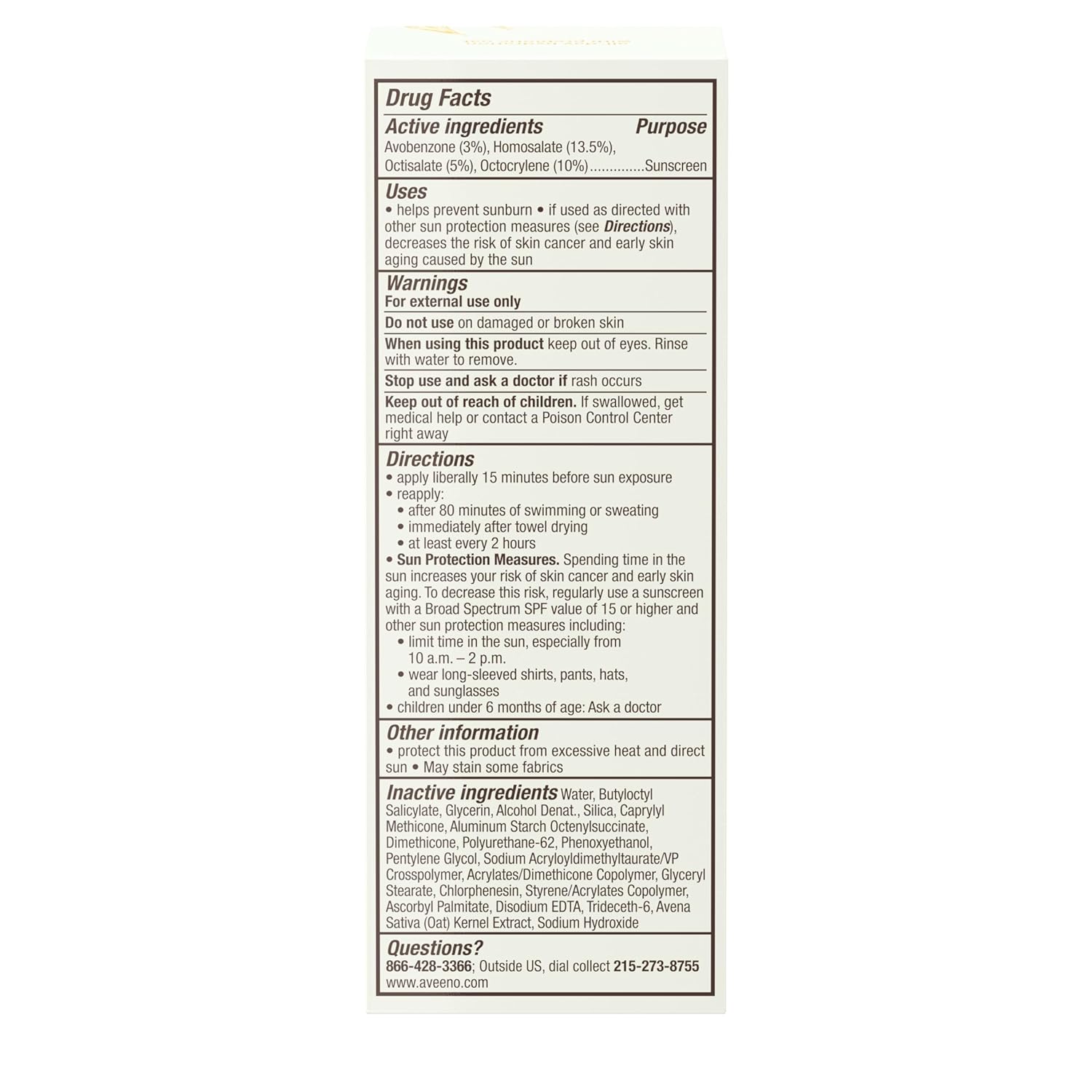 Aveeno Protect + Hydrate Sunscreen Moisturizing Face Lotion with Broad Spectrum SPF 60 and Prebiotic Oat, Paraben, Phthalate, Oxybenzone and Oil Free Sunscreen for Sensitive Skin, 2.0 FL OZ