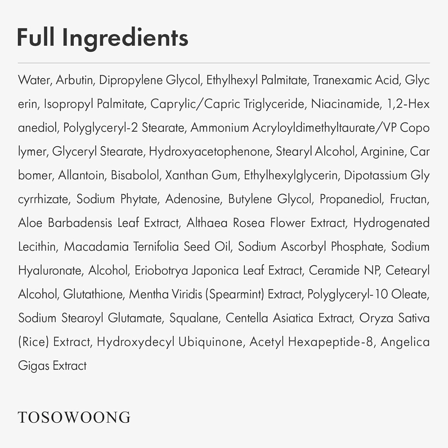 Arbutin 7% + Tranexamic Acid 4% Cream, 70,000ppm Arbutin, 40,000ppm TXA, Niacinamide, Glutathione, Dark Spots, Freckle, Blemishes, Pigmetation, Korean Skin Care, 50ml, 1.69 fl.oz.