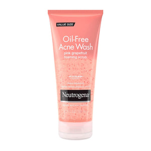 Neutrogena Oil Free Pink Grapefruit Acne Face Wash with Vitamin C, 2% Salicylic Acid Acne Treatment, Gentle Foaming Facial Scrub to Treat & Prevent Breakouts, 6.7 fl. Oz, 3 Pack