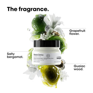 L’Oreal Professionnel Metal Detox Hair Mask - Sulfate-Free Deep Conditioner & Treatment For Dry or Damaged & All Hair Types, Prolongs Hair Color, Prevents Damage & Adds Softness