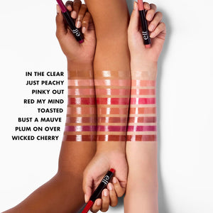 e.l.f. Pout Clout Lip Plumping Pen, Nourishing Lip Balm For Sheer Color & Shine, Plumps & Moisturizes, Vegan & Cruelty-Free, In The Clear