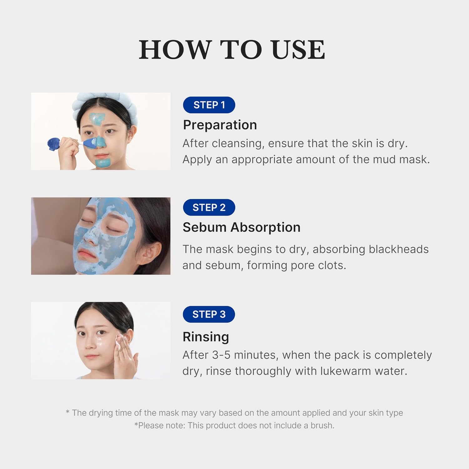 medicube Zero Pore Blackhead Mud Facial Mask - Skin Cooling & Pore Tightening - 3 Minute Quick Dry Formula with AHA, BHA, PHA, and Pore-Purifying Clay - Korean Mud Mask 3.52 oz