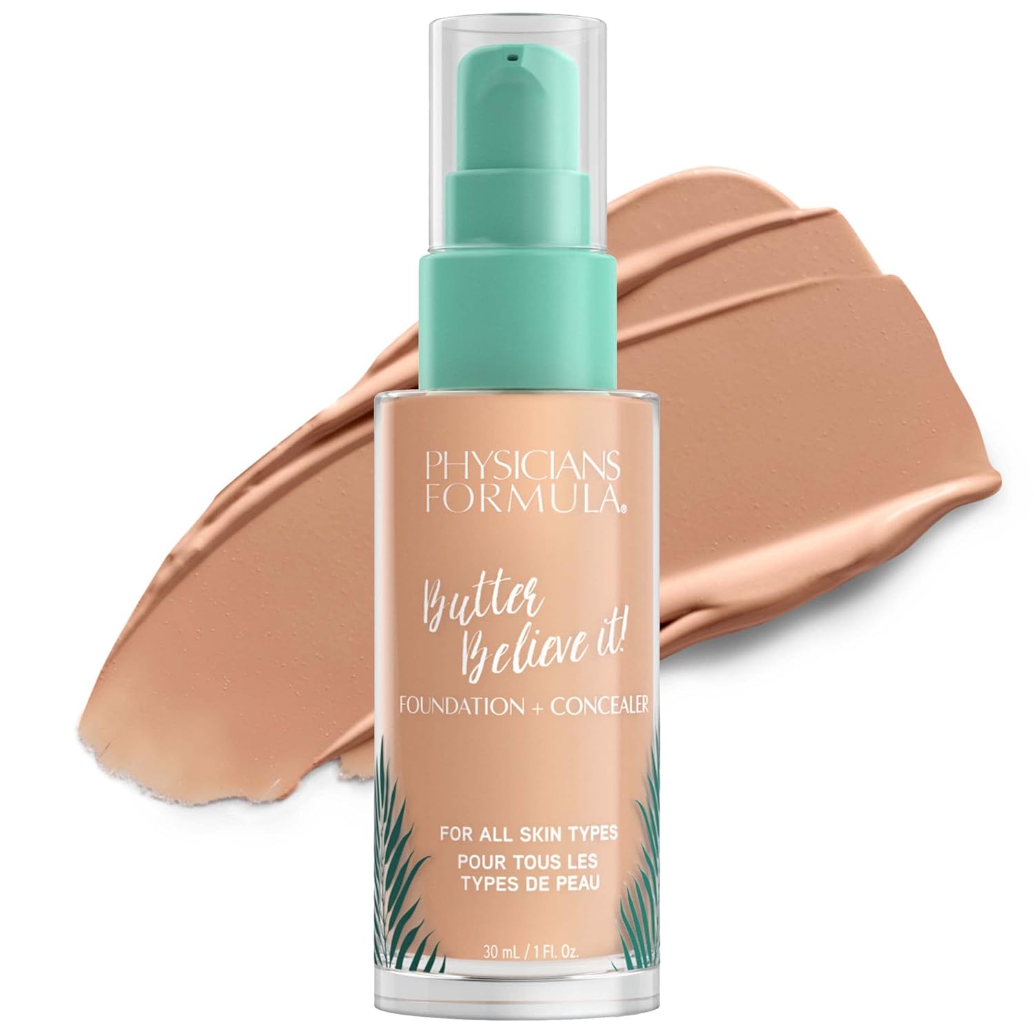 Physicians Formula Butter Believe It! Foundation + Concealer 1- Fair | Dermatologist Tested, Clinicially Tested