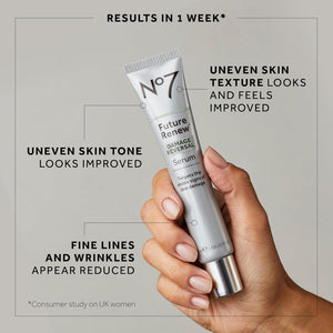 No7 Future Renew Damage Reversal Serum - Anti-Aging Face Serum for Glowing Skin - Hyaluronic Acid + Niacinamide for Sun Damage Reversal - Dermatologist-Approved, Sensitive Skin Suitable (0.84 Fl Oz)
