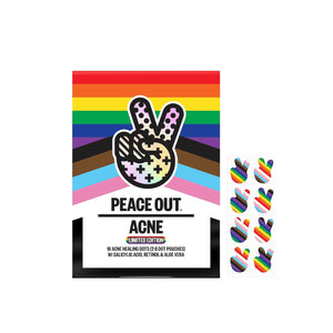 PEACE OUT Acne Healing Dots Helps Clear Blemishes Overnight, Fast Acting Hydrocolloid Pimple Patches for Breakouts with Salicylic Acid, Retinol and Aloe Vera, Award Winning Skincare Solution 20 Count