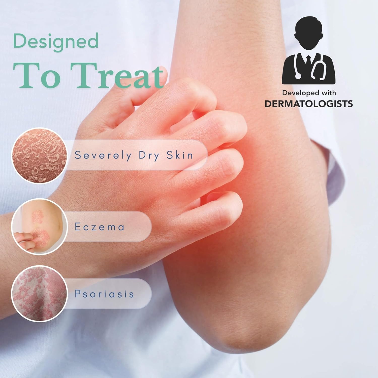 THERAPLEX Emollient Cream for Dry Skin - No Parabens or Preservatives, Noncomedogenic, Fragrance-free, Dermatologist Recommended - Long-lasting Moisturizing Cream and Heaviest Hydration (6 Oz)