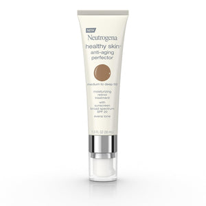 Neutrogena Retinol Treatment and Tinted Facial Moisturizer, Healthy Skin Anti-Aging Perfector with Broad Spectrum SPF 20 Sunscreen with Titanium Dioxide, 20 Fair to Light, 1 fl. oz