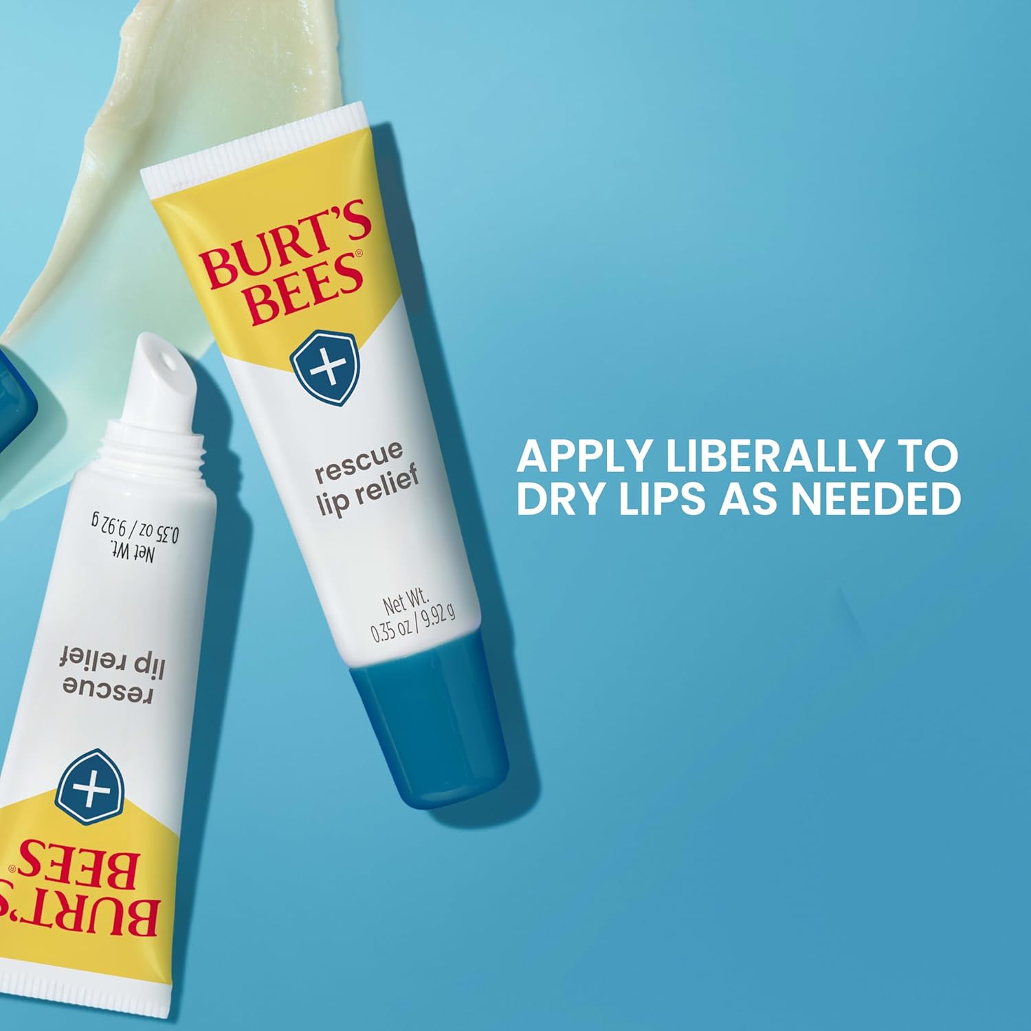 Burts Bees Rescue Lip Relief with Shea Butter and Echinacea, 100% Natural Origin, 0.35 Ounces