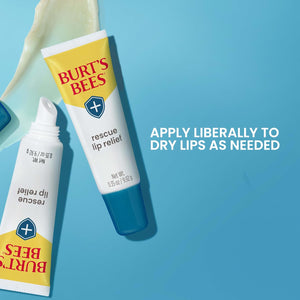 Burts Bees Rescue Lip Relief with Shea Butter and Echinacea, 100% Natural Origin, 0.35 Ounces