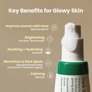 AXIS-Y Dark Spot Correcting Glow Serum - 5% Niacinamide Remedy for Dark Spots, Blemish & Freckle Remover - Vegan Korean Skin Care Niacinamide Serum for All Skin Types - 1.69 fl. oz.