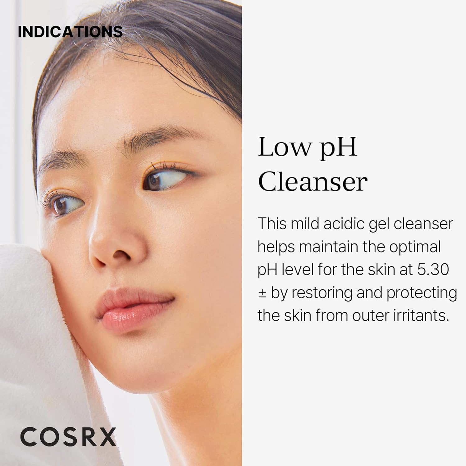 COSRX Low pH Good Morning Gel Face Cleanser, 5.07 fl oz, BHA Face Wash, Daily Mild Face Cleanser for Sensitive Skin, PH Balancing, Korean Skin Care, Korean Face Wash