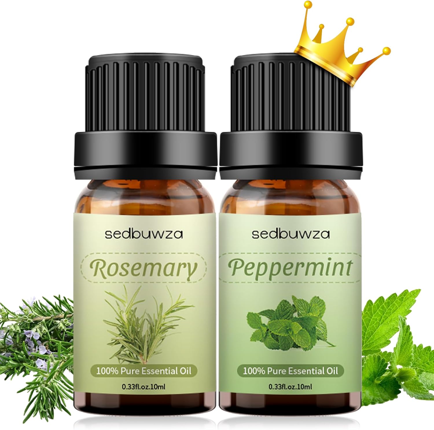 Sedbuwza Rose Essential Oil, 100% Pure Organic Rose Fragrance Oil for Diffuser, Humidifier, Soap, Candle, Perfume - 10ml