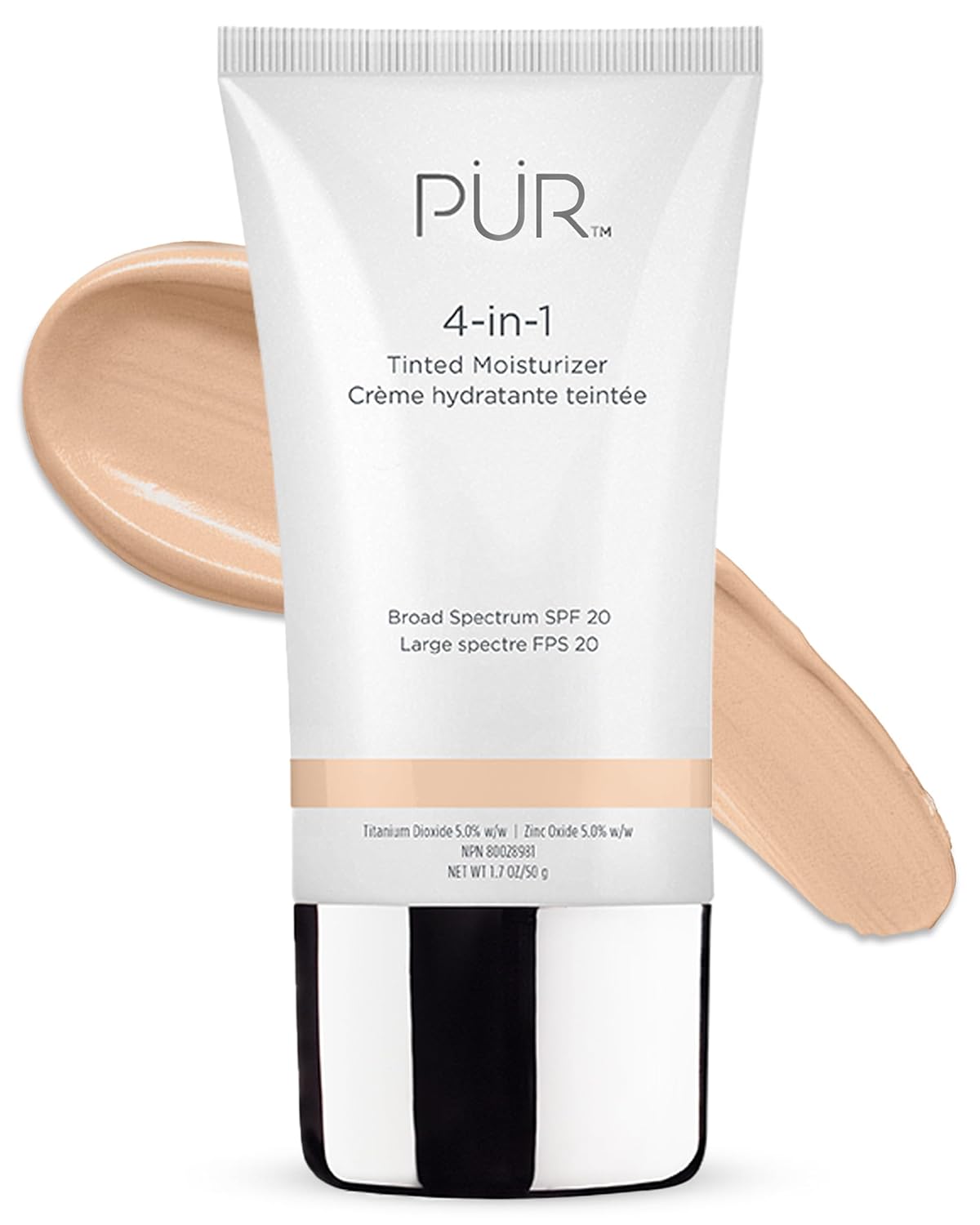 4-in-1 Tinted Moisturizer With SPF 20 - Hydrating Face Moisturizer, Primer, & Foundation With Shea Butter, Aloe Vera & Vitamin B3 - Vegan Friendly - Free of Paraben, Gluten & BPA