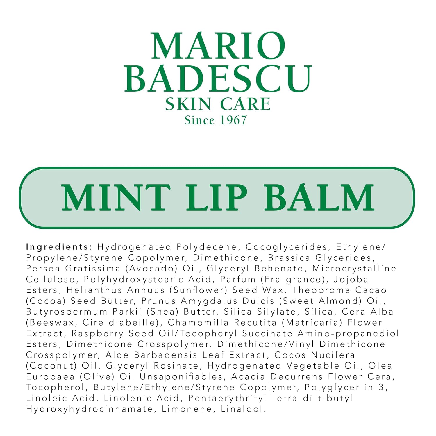 Mario Badescu Moisturizing Lip Balm for Dry Cracked Lips, Infused with Coconut Oil and Shea Butter, Ultra-Nourishing Lip Care Moisturizer for Soft, Smooth and Supple Lips