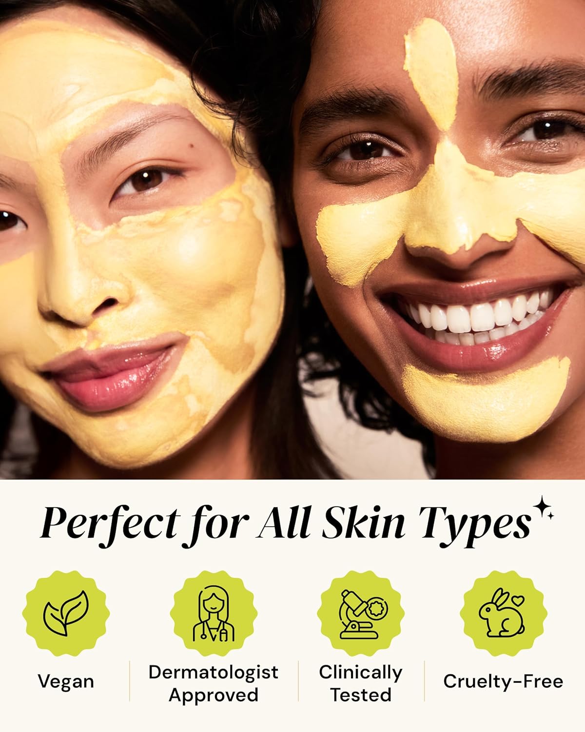 Gleamin Vitamin C Clay Mask for Dark Spots,10-Minutes Turmeric Clay Face Mask Skin Care, Deep Cleansing Pores - Facial Improves Uneven Tone, Post-Blemish, Visibly Brighten, Scarring & Texture - 2.5 Oz