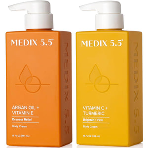 Medix 5.5 Retinol Body Lotion Skincare Moisturizer | Anti Aging Retinol Body Cream | Skin Care Tightening Lotion For Women & Men Helps Diminish Look Of Crepey Skin, Wrinkles, & Fine Lines, 2-Pack