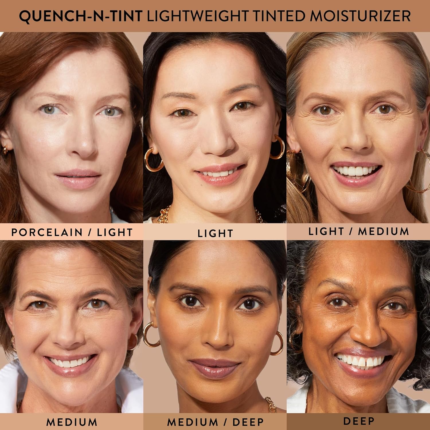 LAURA GELLER Quench-n-Tint Tinted Moisturizer – Lightweight Formula with Light Coverage – Porcelain/Fair Shade