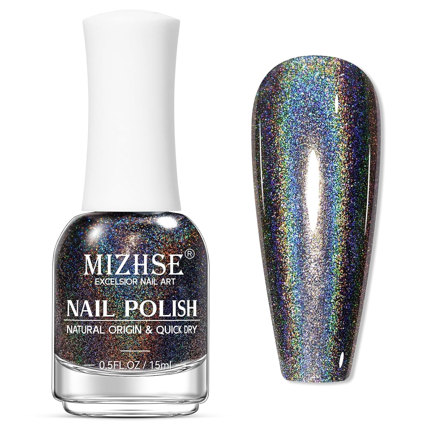 MIZHSE Nail Polish: 15Ml Mermaid Pearl Nail Polish Pink Aurora Effect Nail Polish, Fingernail and Toenail Polish Glossy Long Lasting Nail Polish Trendy DIY at Home Nail Gift Spree