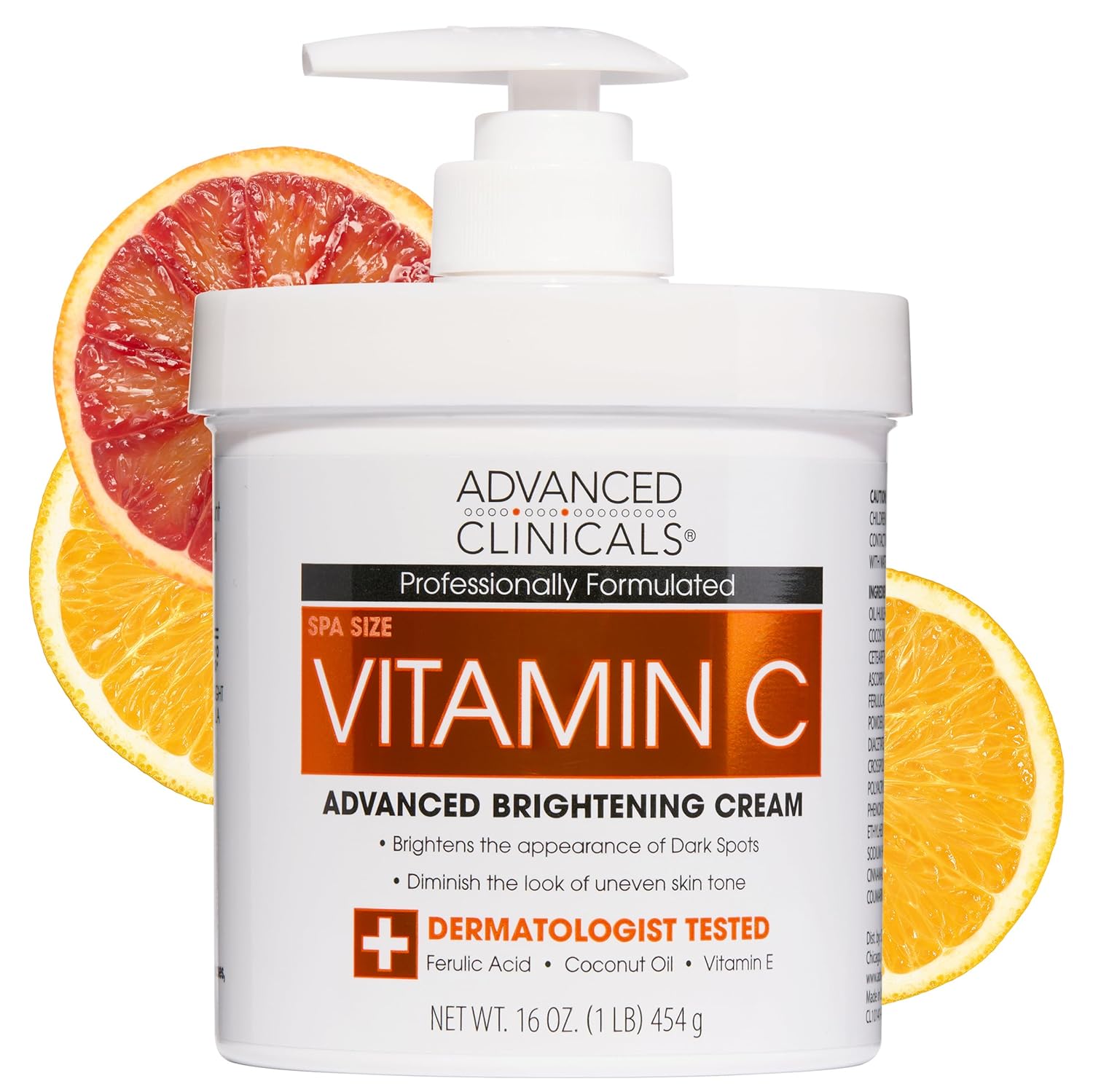 Advanced Clinicals Hyaluronic Acid Moisturizer Body Cream W/Vitamin E | Hydrating Cream & Body Lotion For Women & Men To Help Improve Look of Wrinkles, Dry Skin, Crepey Looking Skin, 16 Ounce