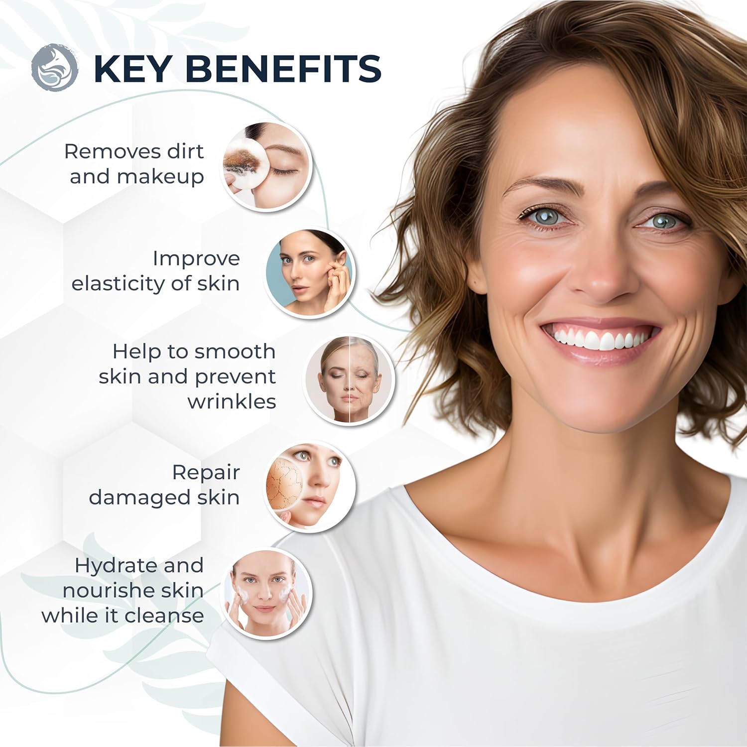 Coconut Milk & Honey Facial Cleanser with Organic Aloe Vera & Jojoba Oil - No added Fragrance, Gentle & Hydrating Face Wash Gel for Sensitive to Dry Skin, 4oz