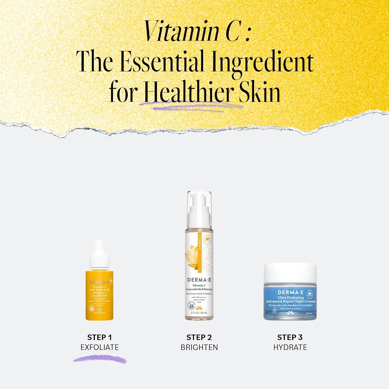 Derma E Vitamin C Renewing Moisturizer – Brightening and Hydrating Facial Skin Renewing Cream – Anti-Aging Facial Moisturizer and Day Cream, 2 oz