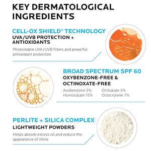 La Roche-Posay Anthelios Clear Skin Dry Touch Sunscreen SPF 60 | Oil Free Sunscreen For Face | Oil Absorbing | Broad Spectrum SPF + Antioxidants | Non-Greasy | Oxybenzone Free | Travel Size