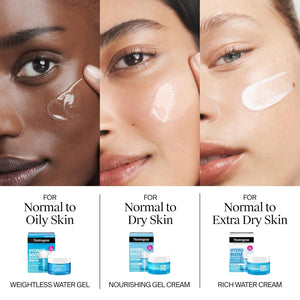 Neutrogena Hydro Boost Skincare Set, Hydro Boost Fragrance Free Water Cream Face Moisturizer, 1.7 fl oz, & Trial Size Hydro Boost Fragrance Free Hydrating Gel Facial Cleanser, 0.5 fl oz