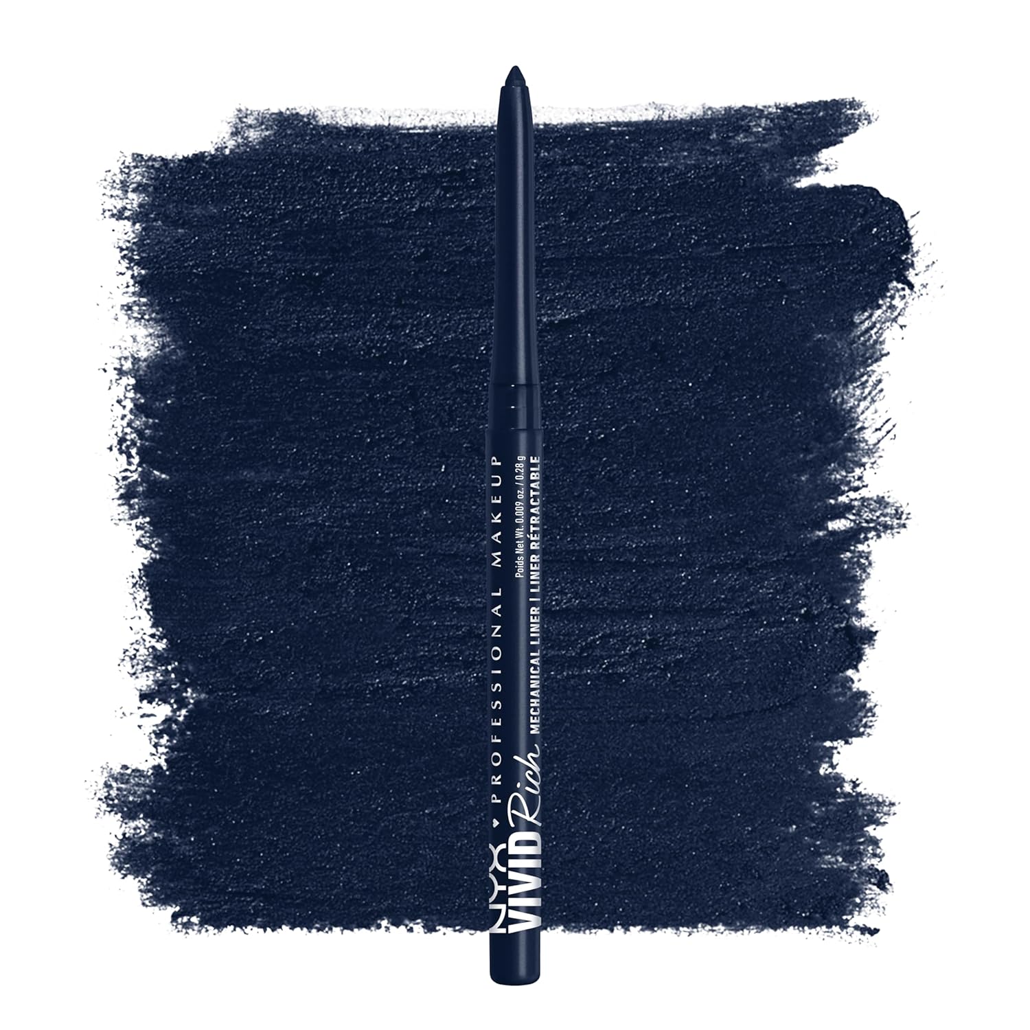 NYX PROFESSIONAL MAKEUP Vivid Rich Mechanical Eye Pencil, Vivid Rich Mechanical, Creamy Retractable Eyeliner - Smokin Topaz, Brown Eyeliner