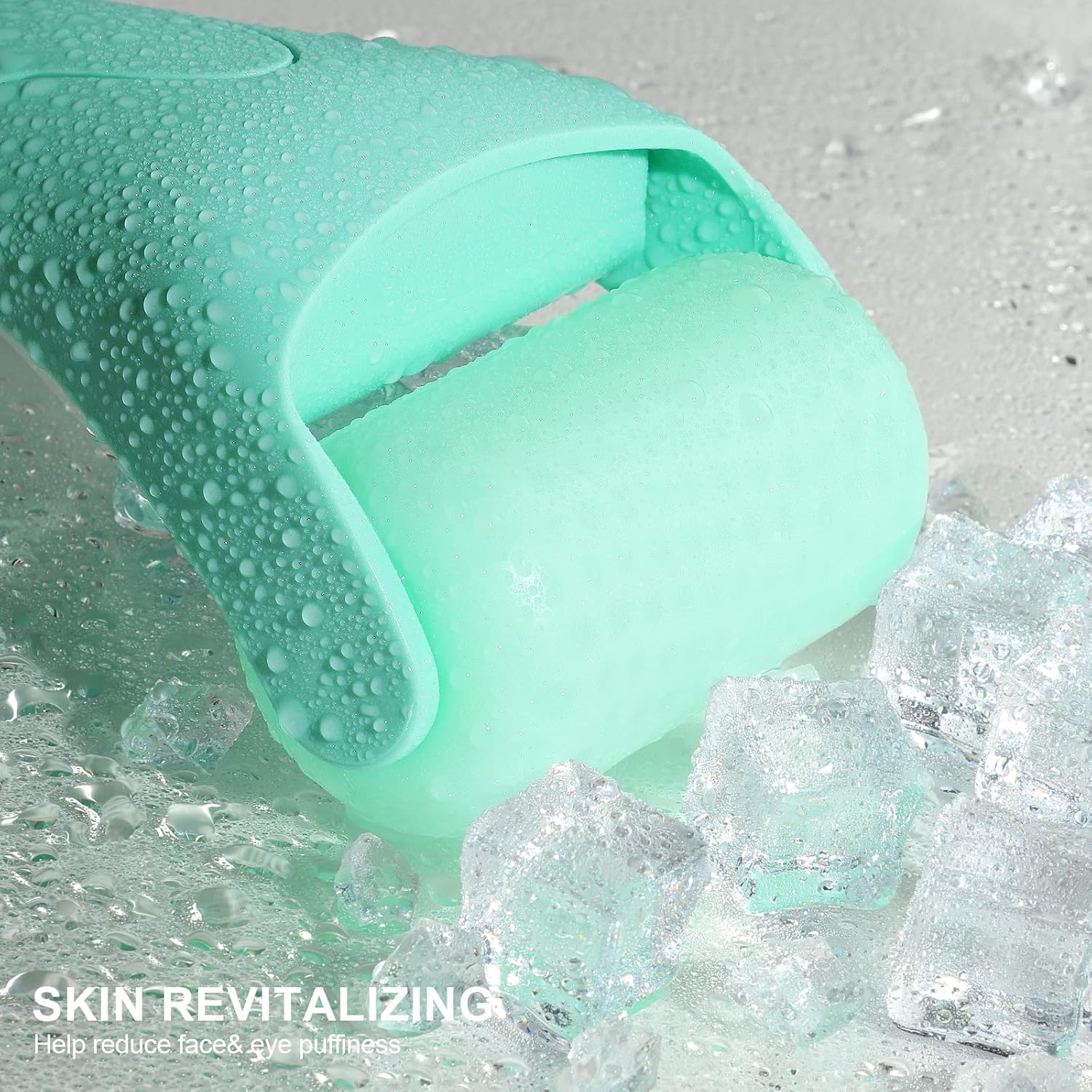 Teenitor Mint Green Ice Roller, Cold Face Roller, Ice Roller for Face & Eye Puffiness Relief, Ice Face Roller Skin Care Beauty Tools