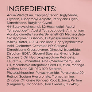 Elizabeth Arden Retinol + HPR Ceramide Rapid Skin Renewing Water Cream Face Moisturizer, Anti-Aging Wrinkle Treatment, Niacinamide, Hyaluronic Acid, Ceramides & Peptides, 1.7 fl oz