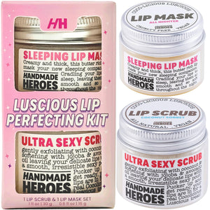 100% Natural Vegan Lip Butter Sleeping Lip Mask, Overnight Lip Moisturizer and Conditioner for Dry Lips. Intensive Lip Balm and Lip Therapy Skin Care with Mango butter (Bakuchiol - Collagen Boosting)
