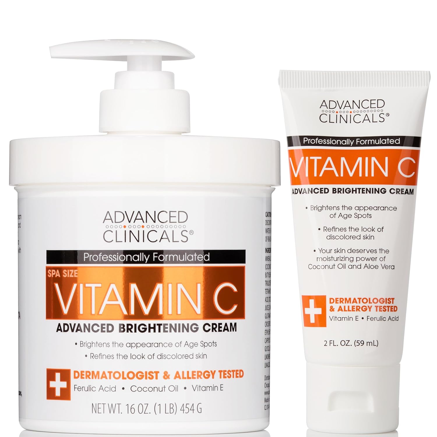 Advanced Clinicals Hyaluronic Acid Moisturizer Body Cream W/Vitamin E | Hydrating Cream & Body Lotion For Women & Men To Help Improve Look of Wrinkles, Dry Skin, Crepey Looking Skin, W/Travel Size