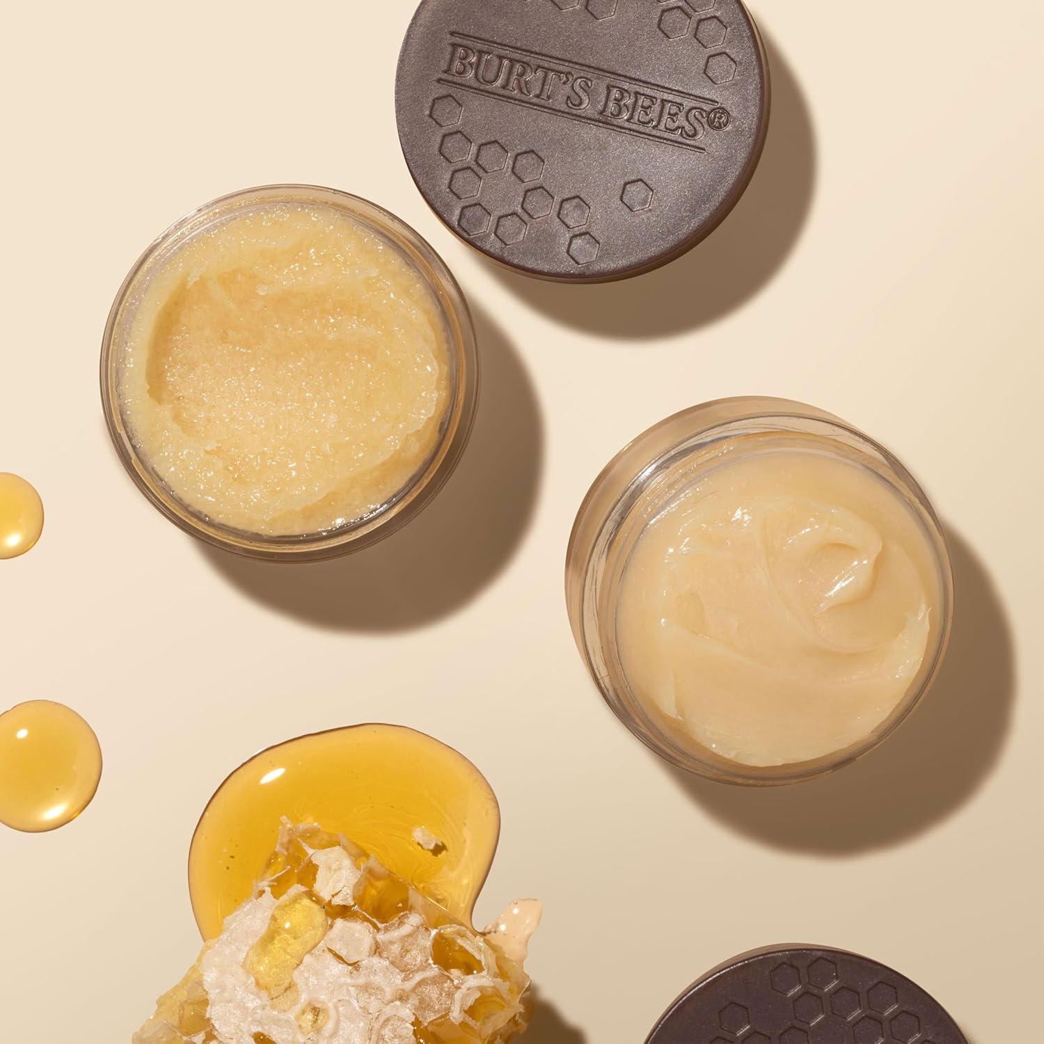 Burt's Bees Overnight Intensive Lip Treatment, 0.25 oz - Moisturizing, Restorative, Reduces Fine Lines, Vitamin E, Ceramides Oils, Leaping Bunny Certified, Compact Jar