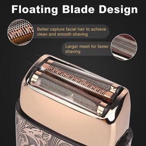 Ufree Foil Shavers Electric Razor for Men, Beard Trimmer Grooming Shaving Kit, Hair Trimmer, Cordless Head Shavers for Bald Men Barber Clippers, Birthday Gifts for Him