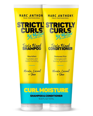 Marc Anthony Shampoo and Conditioner Set, Grow Long Biotin - Anti-Frizz Deep Conditioner For Split Ends & Breakage - Vitamin E, Caffeine & Ginseng for Curly, Dry & Damaged Hair