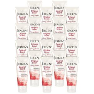 Jergens Original Scent Dry Skin Body Lotion, Hand and Body Moisturizer, Cherry Almond Essence, Dermatologist Tested, 32 Oz