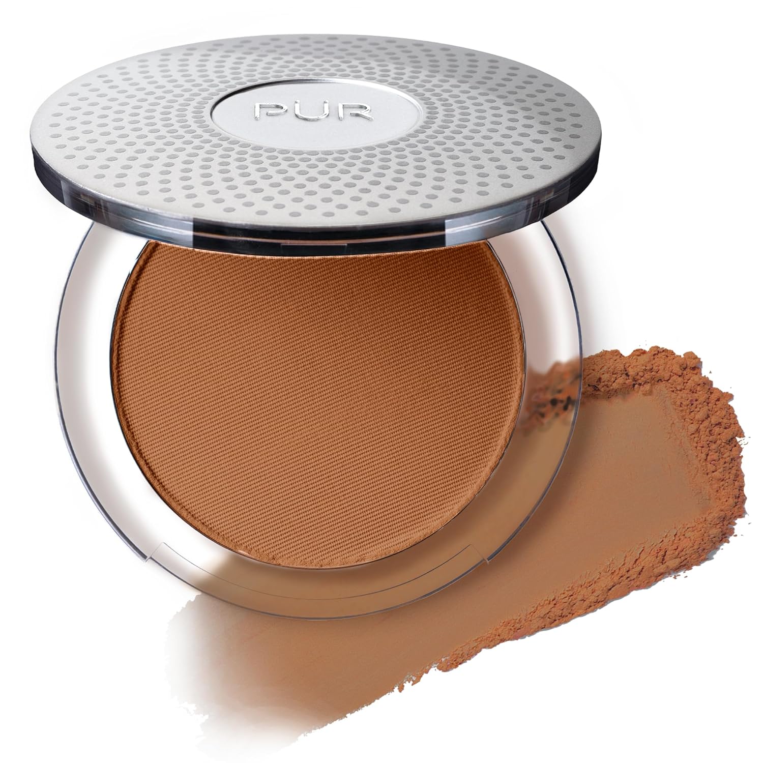 PUR Beauty 4-in-1 Pressed Mineral Makeup Powder Foundation with SPF 15 - Concealer & Finishing Compact Pressed Powder for Face - Buildable Medium to Full Coverage Foundation Powder