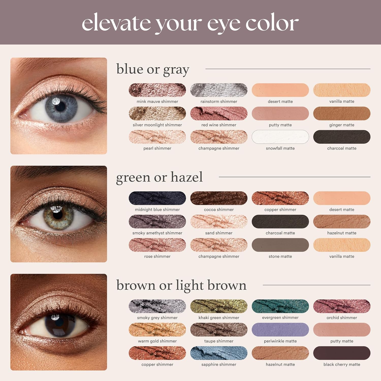 Julep Eyeshadow 101 Cream-to-Powder Waterproof Shadow Stick – Champagne Shimmer – Long-Lasting, Crease-Proof, Medium Golden-Beige Shimmer Cream Eyeshadow with Built-in Smudger