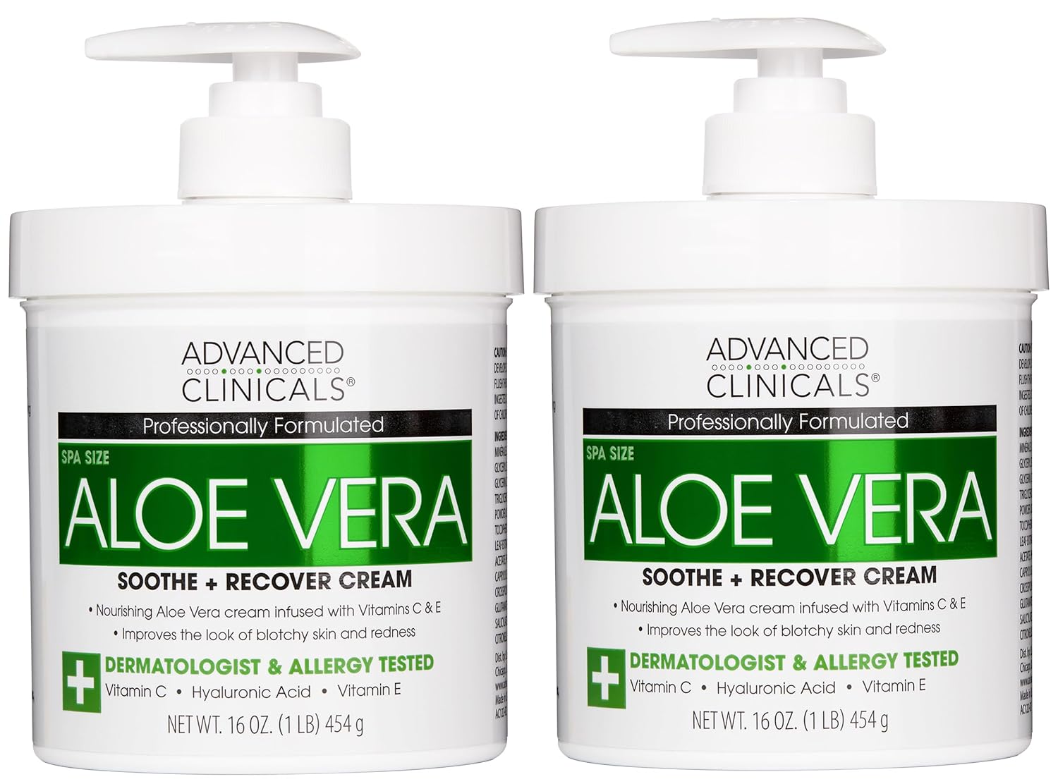 Advanced Clinicals Retinol Body Lotion + Collagen Cream Fragrance Free Face Moisturizer & Body Cream 2pc Skincare Set For Women & Men Helps Reduce Appearance Of Crepey Skin, Wrinkles, & Dry Skin, 2pc