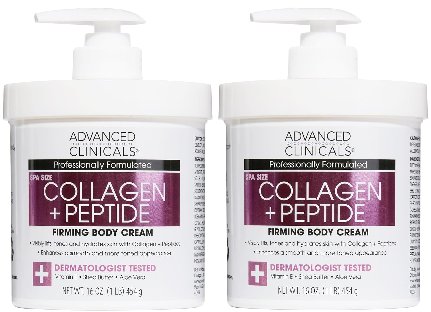 Advanced Clinicals Green Coffee Bean Thermo - Firming Body Lotion | Caffeine Infused Collagen Cream Moisturizer & Body Cream For Women, Stomach, Legs, & To Improve Look Of Textured Crepey Skin, 16 Oz