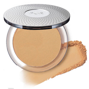 PUR Beauty 4-in-1 Pressed Mineral Makeup Powder Foundation with SPF 15 - Concealer & Finishing Compact Pressed Powder for Face - Buildable Medium to Full Coverage Foundation Powder
